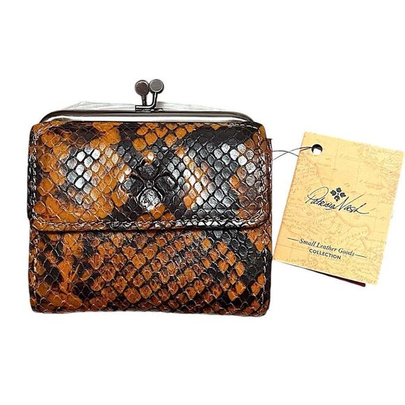 Patricia Nash Genuine Leather Astor Wallet Autumn Python Collection NWT - Picture 4 of 8